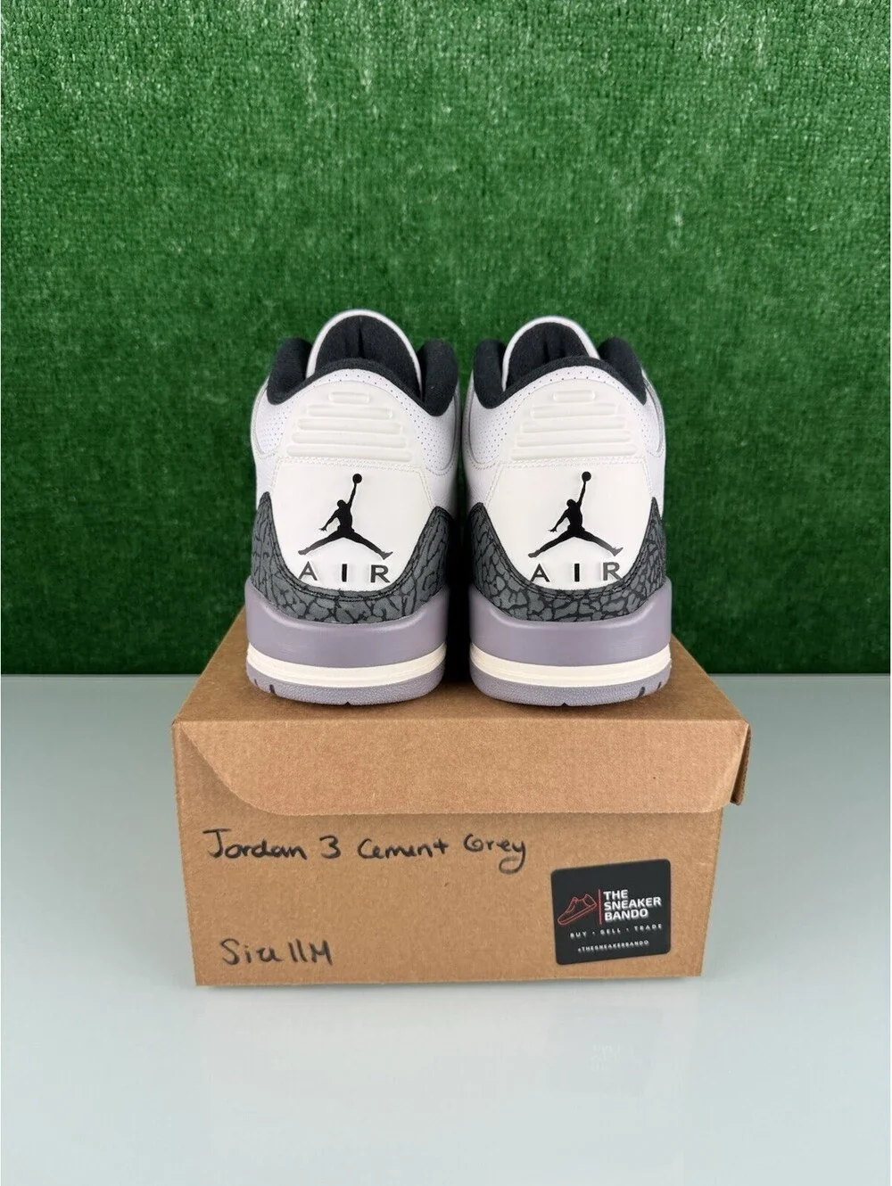 Size 11 - Air Jordan 3 Retro Cement Grey CLEAN!